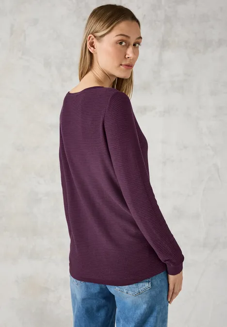 Feinstrickpullover beloved berry