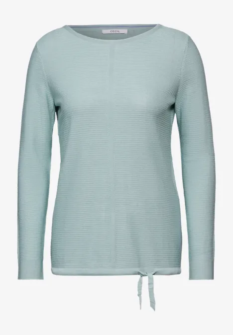 Feinstrickpullover iced salvia green