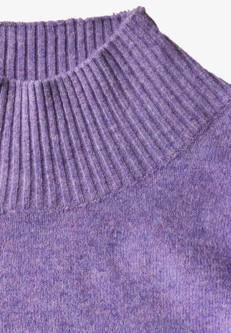 Pullover mit Stehkragen gentle lilac melange