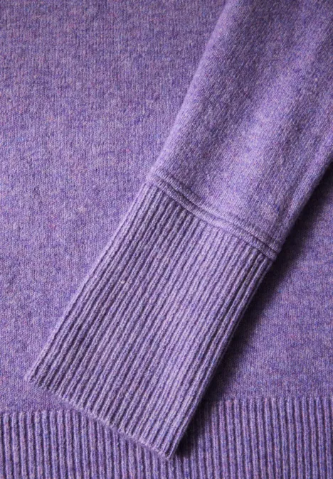 Pullover mit Stehkragen gentle lilac melange