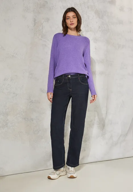 Softer Strukturpullover gentle lilac melange