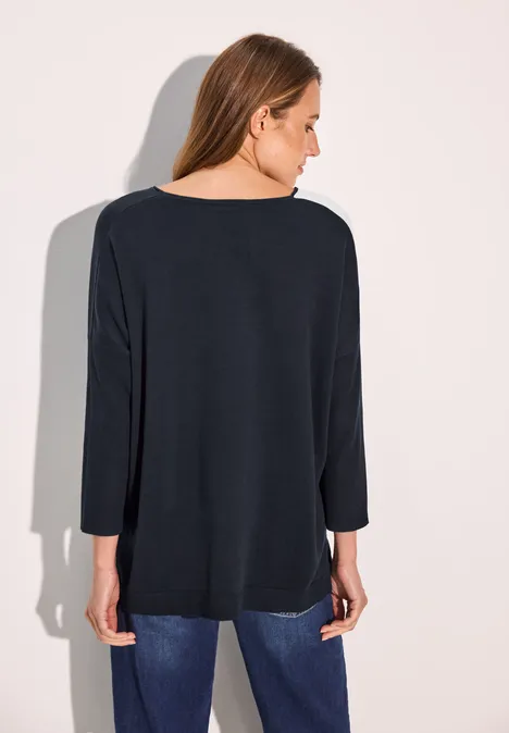 Oversize-Pullover universal blue