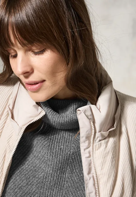 Pullover mit Rollkragen flint grey melange