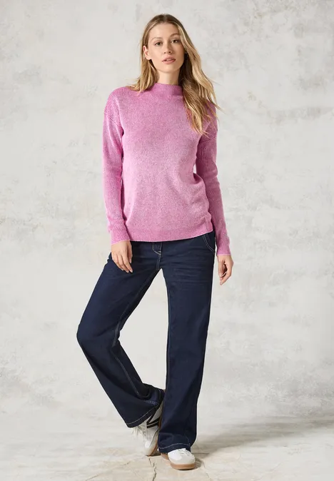 Pullover mit Turtleneck jewel pink