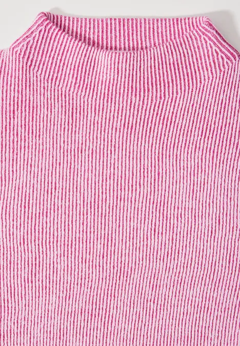 Pullover mit Turtleneck jewel pink
