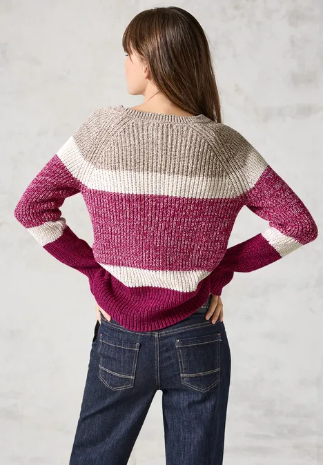 Mouliné Pullover jewel pink