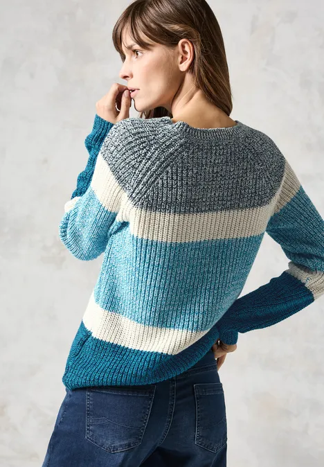 Mouliné Pullover celestial aqua blue