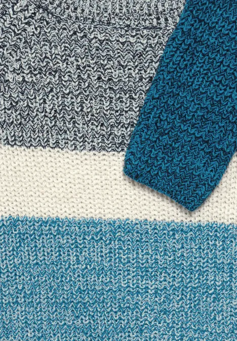Mouliné Pullover celestial aqua blue