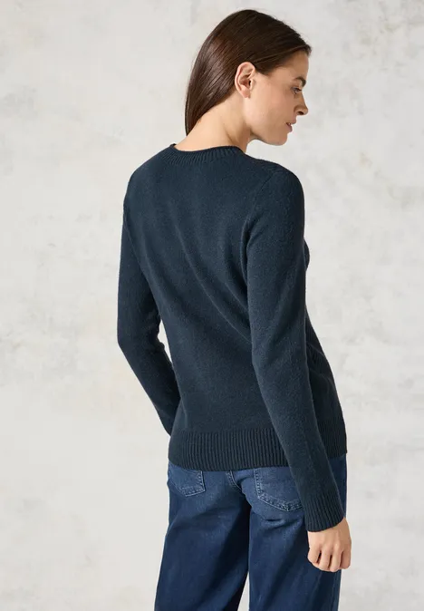 Feinstrickpullover oil blue