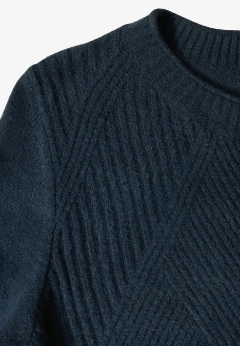 Feinstrickpullover oil blue
