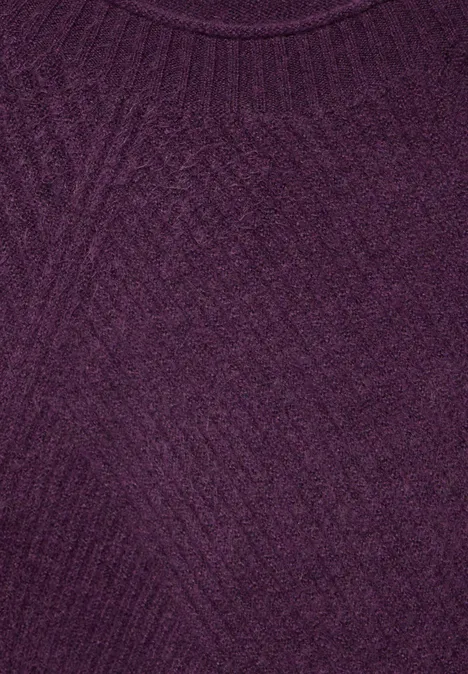 Feinstrickpullover beloved berry melange
