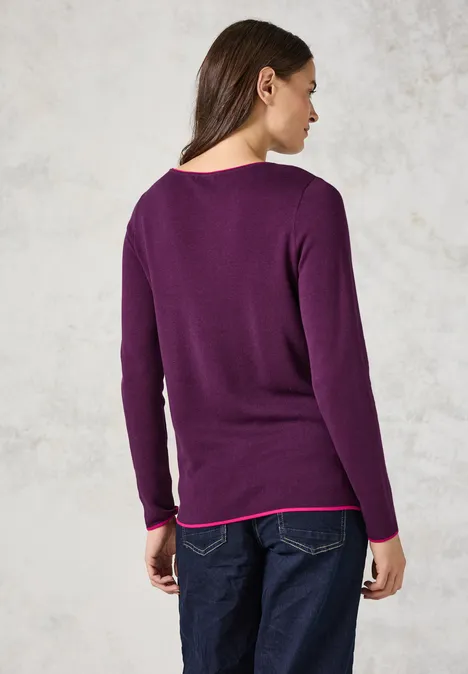 Feinstrickpullover beloved berry