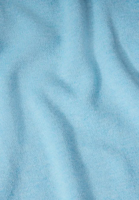 Feinstrickpullover turquoise melange