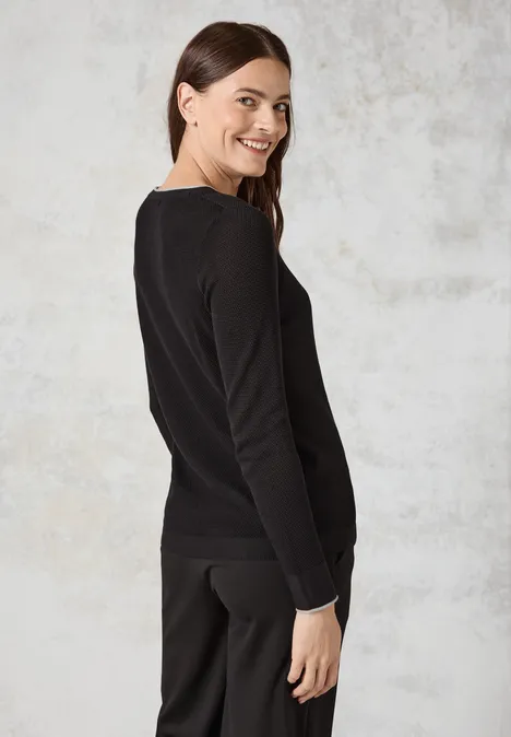 Feinstrickpullover Black