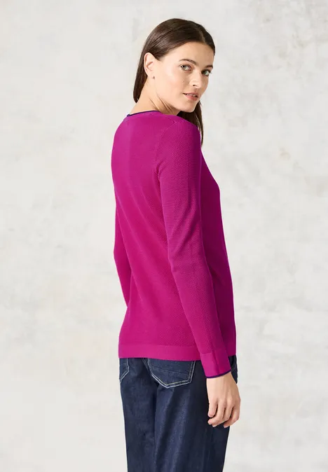 Feinstrickpullover jewel pink