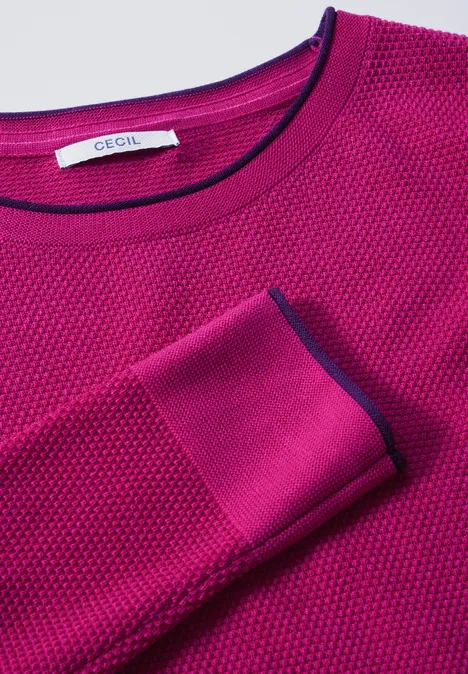 Feinstrickpullover jewel pink