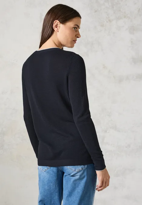 Feinstrickpullover universal blue