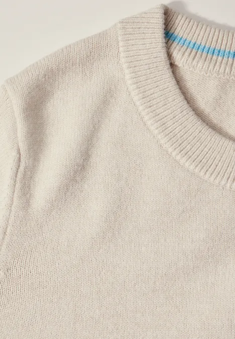 Softer Feinstrickpullover alabaster beige melange
