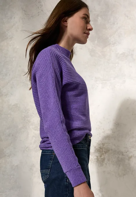 Chenille Dolman Pullover wild lilac