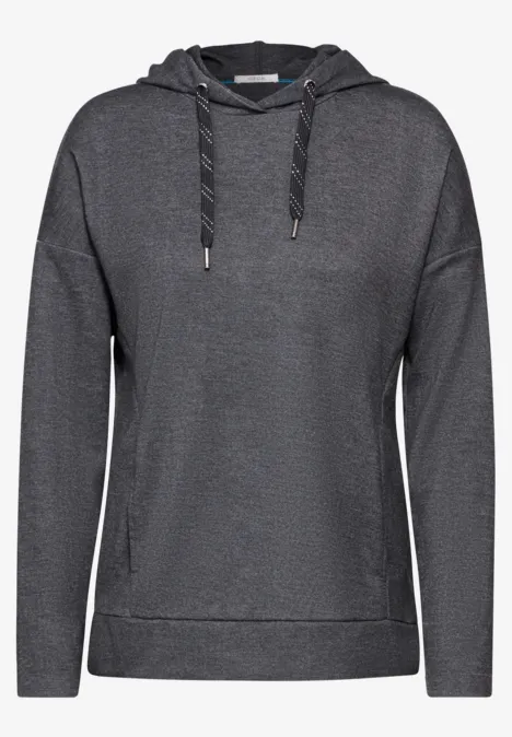 Sweatshirt mit Kapuze charcoal grey melange