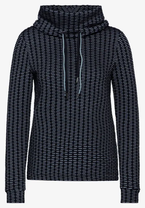 Sweatshirt mit Schalkragen universal blue