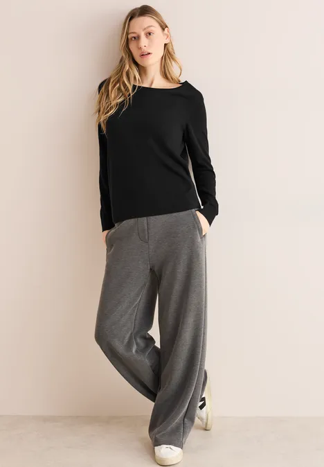 Rundhalspullover Black