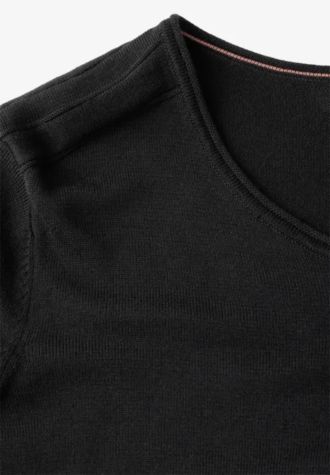 Rundhalspullover Black