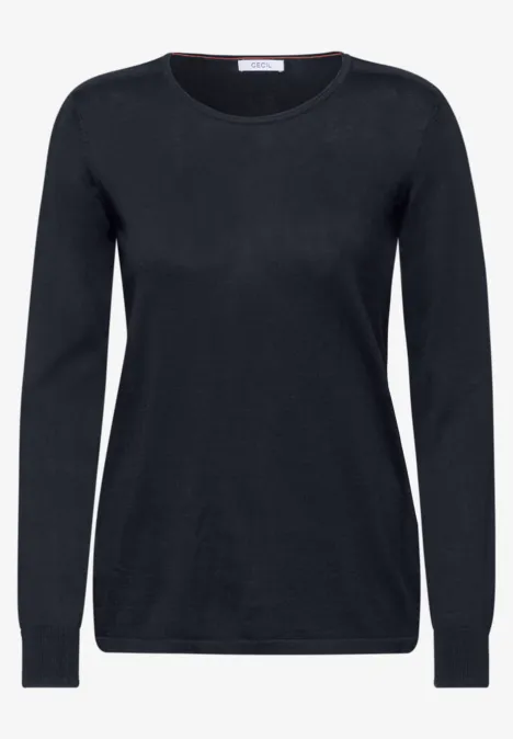 Rundhalspullover universal blue
