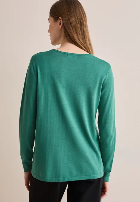 Rundhalspullover sea green
