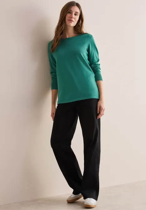 Rundhalspullover sea green