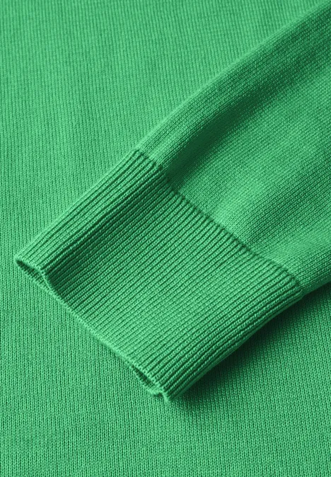 Rundhalspullover iced green