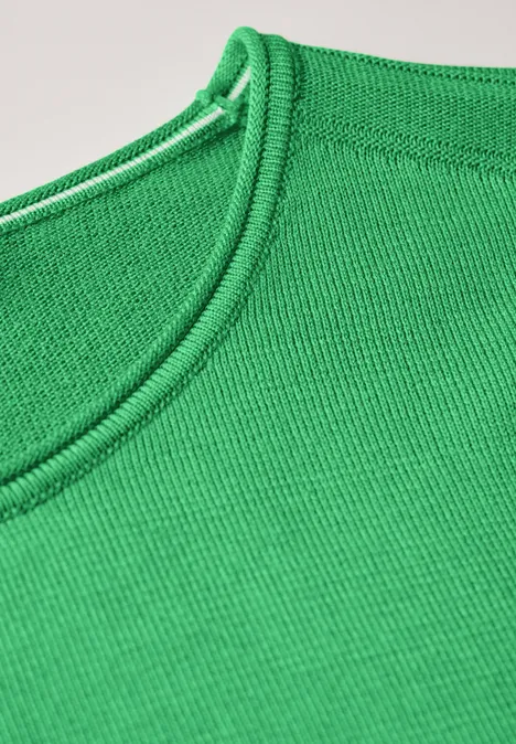 Rundhalspullover iced green