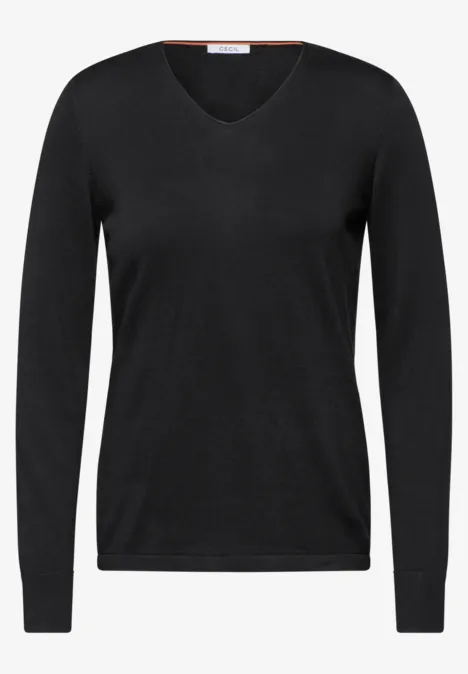 Feinstrickpullover Black