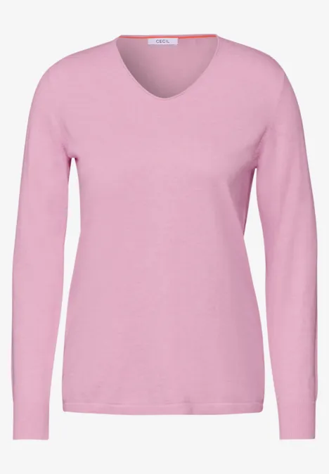 Feinstrickpullover tender rose melange