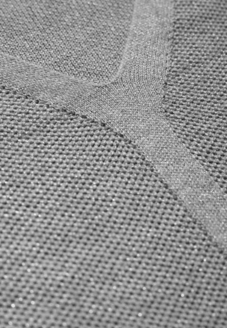 Schimmernder Pullover mineral grey melange