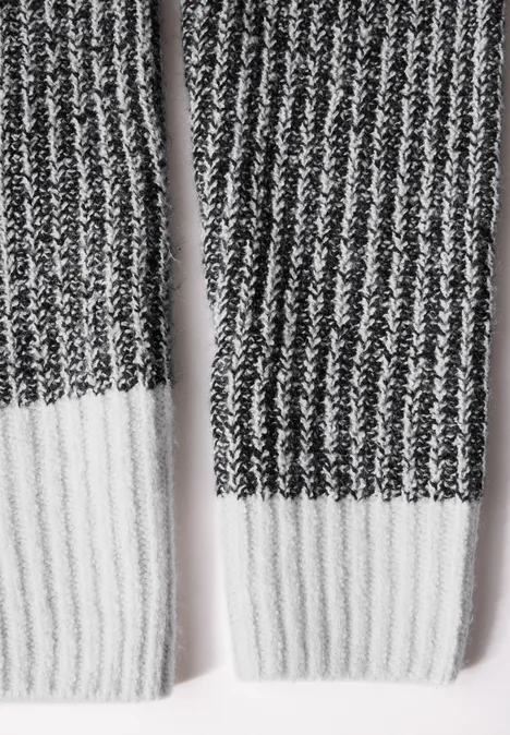 Mouliné Pullover Black