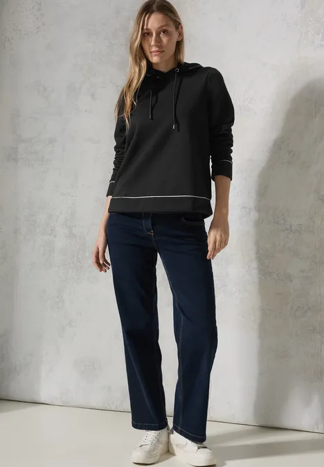 Sweatshirt mit Kapuze Black