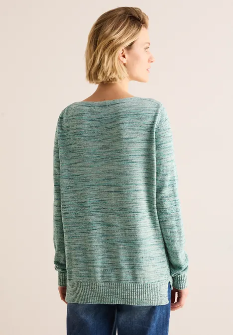 Chenille-Pullover aventurine green