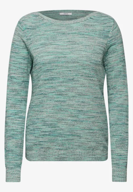 Chenille-Pullover aventurine green