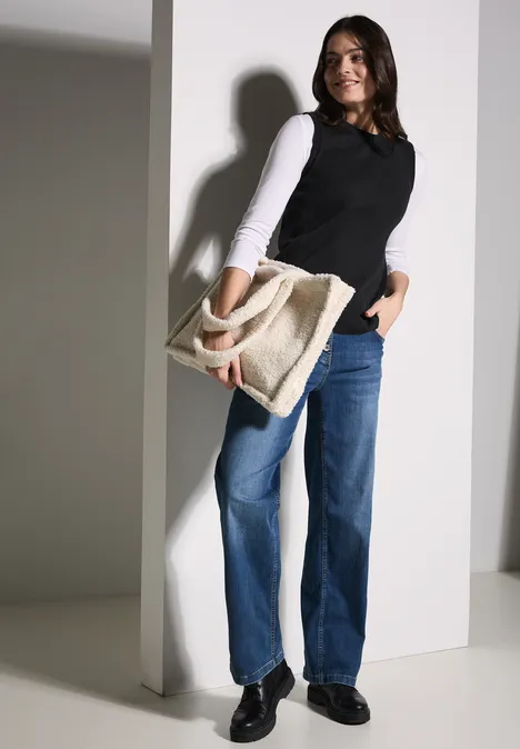 Pullunder mit Struktur Black Pullunder mit Struktur Black
