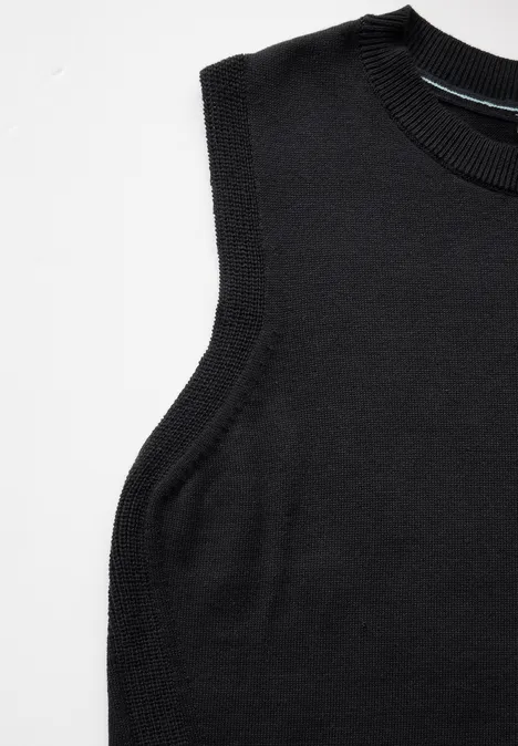 Pullunder mit Struktur Black Pullunder mit Struktur Black
