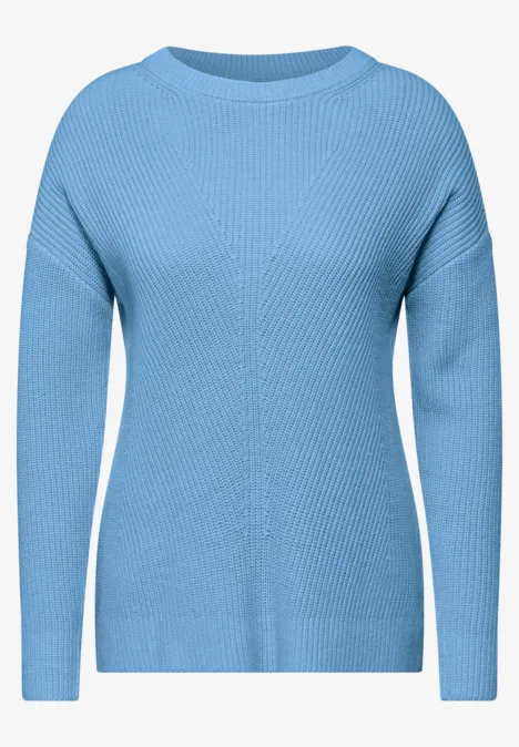 Strukturpullover fresh light blue