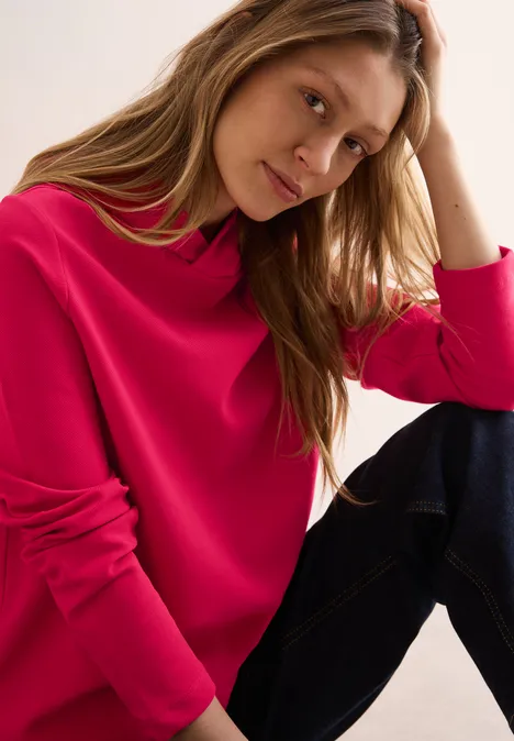 Twill sweatshirt granita red Twill sweatshirt granita red