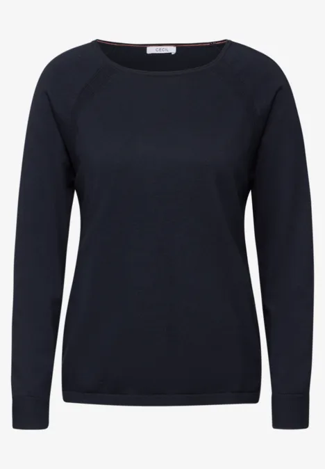 Strukturmix Pullover universal blue