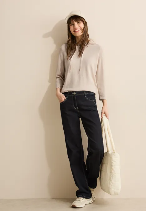 Leichter Hoodie pearl beige