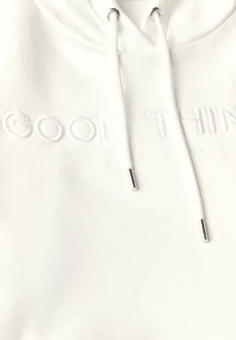 Hoodie mit Artwork vanilla white