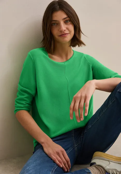 Strukturpullover iced neon green