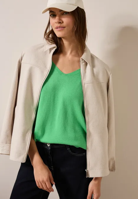 Kuscheliger Pullover iced neon green
