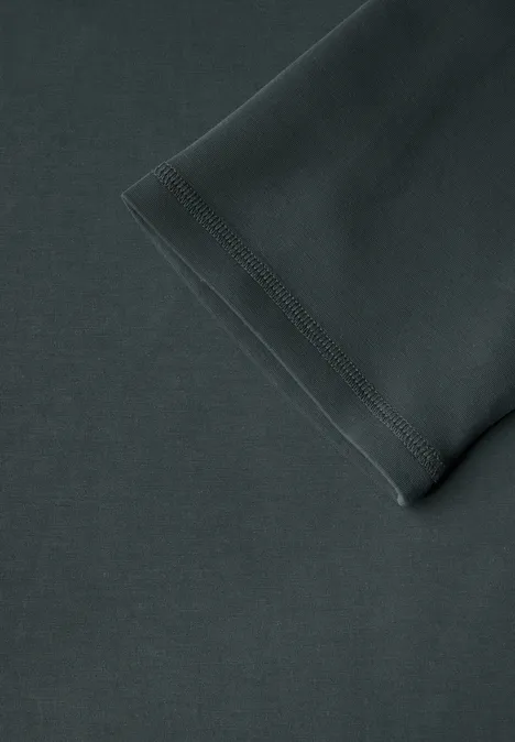 Kurzarm Sweatshirt slate khaki