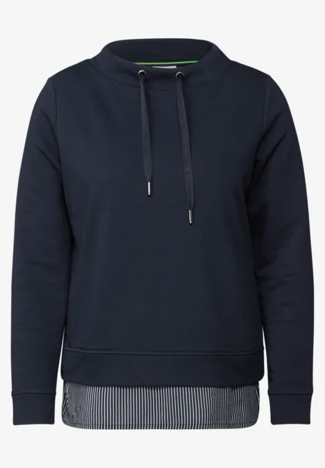 Sweatshirt im Layering-Look universal blue